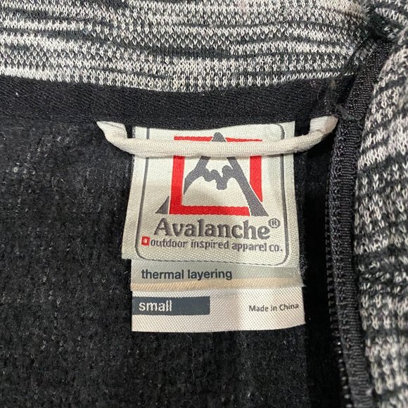 Avalanche Woman's Mid Outer Layer 1/4 Zip Pullover Shirt Size Small, Black White - Picture 6 of 11
